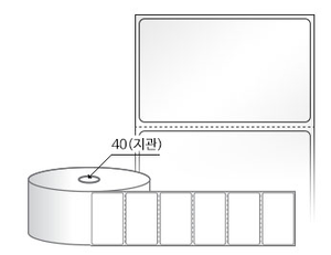 RS6539LG(아트지) 라벨크기: 65 x 39 (mm), 지관: 40mm [1,500라벨/Roll]