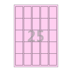 35 x 55 (mm) CL255P 분홍색 모조지