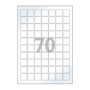 25 x 25 (mm) CL270LG 흰색 광택 아트지