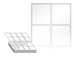 50 x 54 (mm) ZL050054LG 흰색 아트 광택지 [4,000라벨/Box]