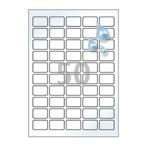 32 x 25.05 (mm) CL550WP 흰색 PET 방수