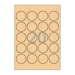 45 (mm) 원형 CL520KR 갈색 크라프트
