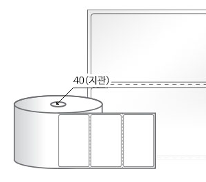 RS9554LG(아트지) 라벨크기: 95 x 54 (mm) , 지관: 40mm [1,000라벨/Roll]