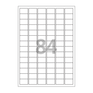 30 x 20 (mm) CL884 흰색모조지