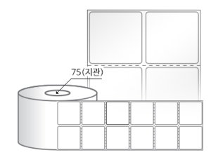 RL045035LG(아트지) 라벨크기: 45 x 35 (mm) , 지관: 75mm [8,000라벨/Roll]