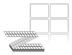35 x 27 (mm) ZL035027DT 흰색 감열지 [12,000라벨/Box]