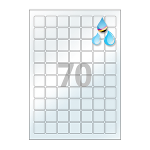 25 x 25 (mm) CJ270TU 반투명 방수 잉크젯