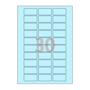 50 x 25 (mm) CL830B 하늘색 모조지