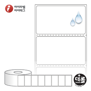 RS6035PPDT (40지관), 흰색(방수) PP 감열지, 60 x 35 (mm) [750라벨/Roll]