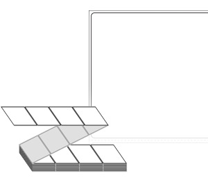 80 x 80 (mm) ZL8080DT 흰색 감열지 [2,000라벨/Box]
