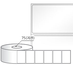 RL6039LG(아트지) 라벨크기: 60 x 39 (mm), 지관: 75mm [3,000라벨/Roll]