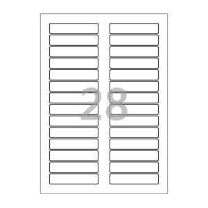 80 x 17 (mm) CL628 흰색모조지