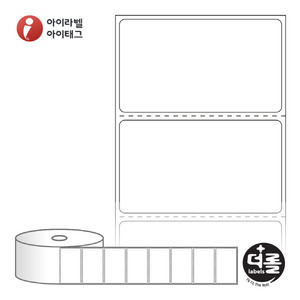 RJ6035 (40지관), 흰색 모조 잉크젯, 60 x 35 (mm) [850라벨/Roll]