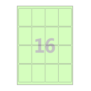 50 x 67 (mm) CL844G 연녹색 모조지