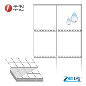 ZL050054PPDT, 흰색(방수) PP 감열지, 50 x 54 (mm) [4,000라벨/Box]
