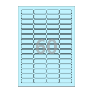 49 x 15 (mm) CL560B 하늘색 모조지