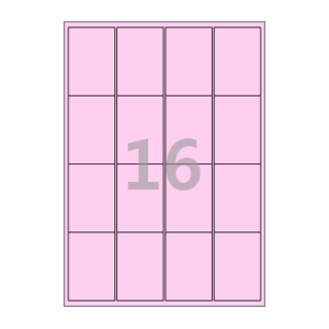 48.5 x 70 (mm) CL244P 분홍색 모조지