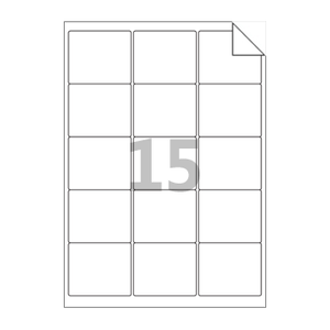 65 x 55 (mm) RV235 흰색 모조 시치미