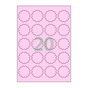 45 x 45 (mm) 꽃 SL110P 분홍색 모조지