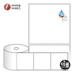 RJ10098WU (40지관), 흰색 무광 방수 잉크젯, 100 x 98 (mm) [160라벨/Roll]