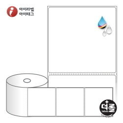 RJ10098WU (40지관), 흰색 무광 방수 잉크젯, 100 x 98 (mm) [160라벨/Roll]