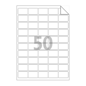 40 x 25 (mm) RV850 흰색 모조 시치미