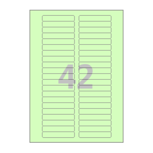 72 x 13 (mm) CL821G 연녹색 모조지