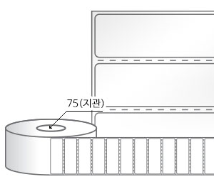 RL6020LG(아트지) 라벨크기: 60 x 20 (mm), 지관: 75mm [6,000라벨/Roll]