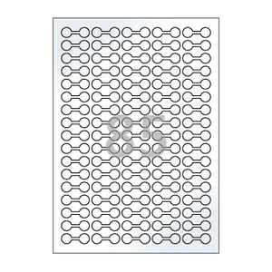 35 x 13 (mm) 아령 SL702LG 흰색아트광택지