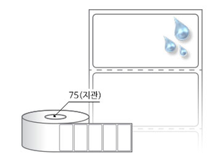 RL6031PP, 흰색(방수) PP, 60 x 31 (mm) , 지관: 75mm [4,000라벨/Roll]