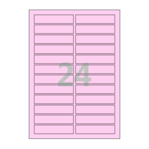 90 x 20 (mm) CL824P 분홍색 모조지