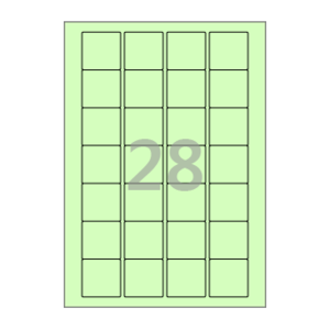 39.9 x 40.08 (mm) CL247G 연녹색 모조지