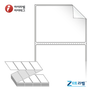 80 x 60 (mm), ZL8060RVDT, 흰색 시치미 감열라벨 [2,000라벨/Box]