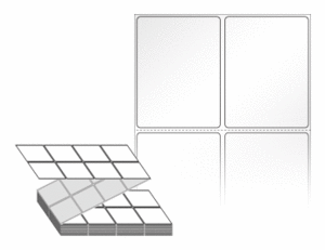 50 x 67 (mm) ZL050067LG 흰색 아트 광택지 [4,000라벨/Box]
