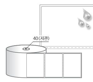 RS9065PPDT 흰색(방수) PP 감열지, 90 x 65 (mm), 지관: 40mm [500라벨/Roll]