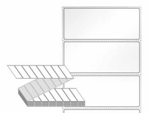 85 x 35 (mm) ZL8535LG 흰색 아트 광택지 [4,000라벨/Box]