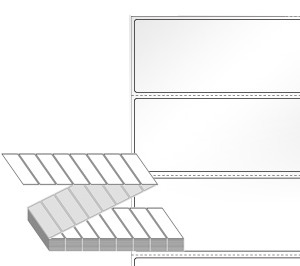 85 x 35 (mm) ZL8535LG 흰색 아트 광택지 [4,000라벨/Box]