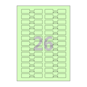 82 x 16 (mm) 삐치미 SL726G 연녹색 모조지