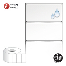 RL8040TPO, 투명(방수) PO, 80 x 39.333 (mm) , 지관: 75mm - 리본 필요  [3,000라벨/Roll]