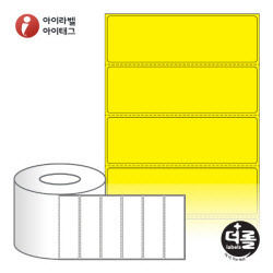 RL10031YDT, 노란색 감열라벨, 100 x 30.867 (mm), 지관 : 75mm [4,000라벨/Roll]