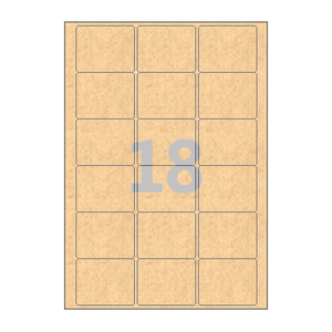 60 x 48 (mm) CL818KR 갈색 크라프트