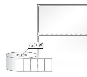RL6035LG(아트지) 라벨크기: 60 x 35 (mm) , 지관: 75mm [3,000라벨/Roll]
