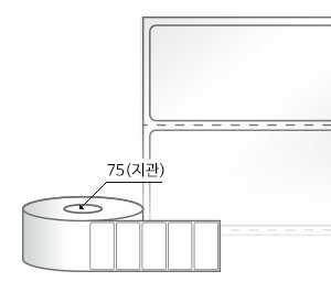 RL6031LG(아트지) 라벨크기: 60 x 31 (mm) , 지관: 75mm [4,000라벨/Roll]