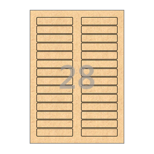 80 x 17 (mm) CL628KR 갈색 크라프트