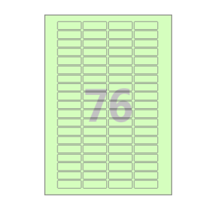 40 x 12 (mm) CL976G 녹색 모조지