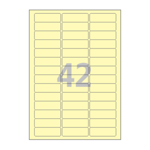 60 x 20 (mm) CL842Y 연노란색 모조지