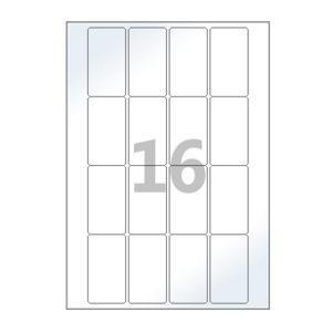 40 x 71 (mm) CL947LG 흰색 광택 아트지