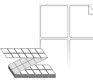45 x 52 (mm) ZL045052RVDT 흰색 시치미 감열지 [6,000라벨/Box]