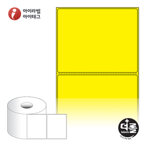 RS10080YDT (40지관), 노란색 감열라벨, 100 x 80 (mm) [250라벨/Roll]