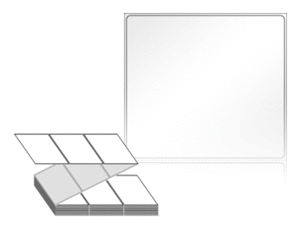 100 x 90 (mm) ZL10090LG 흰색 아트 광택지 [1,500라벨/Box]]